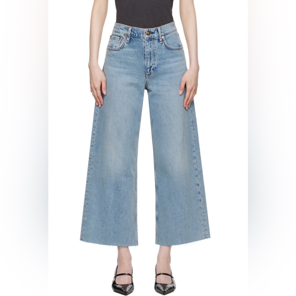 RAG & BONE
Blue Andi Ankle Wide-Leg Jeans